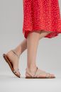 Kadın Deri Taşlı Bantlı Sandalet GUMUS PLN242971